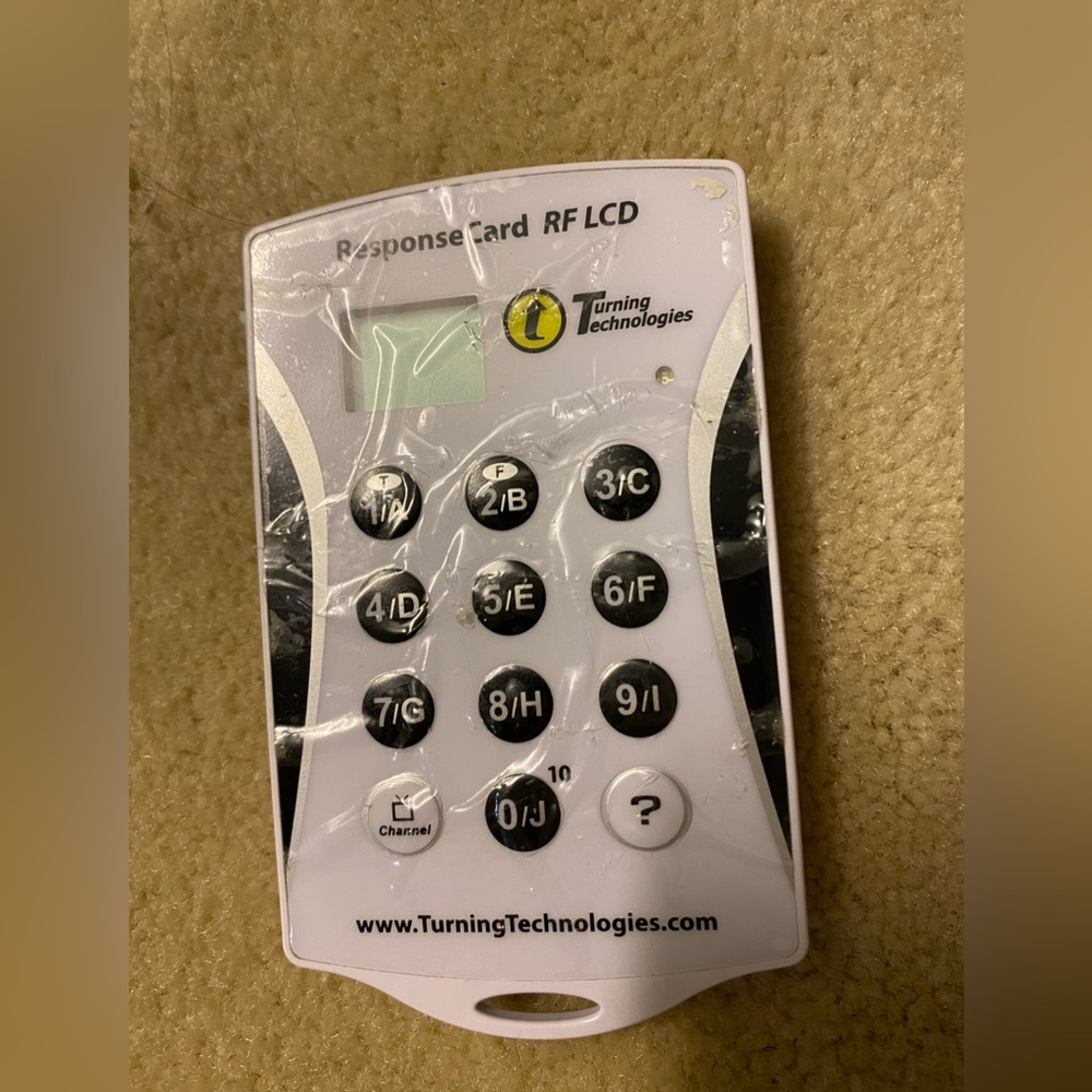 response card rf lcd clicker turning technologies